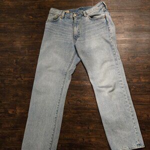 Levis 555 Relaxed Straight Jeans - Light Wash - 30x30 - Used